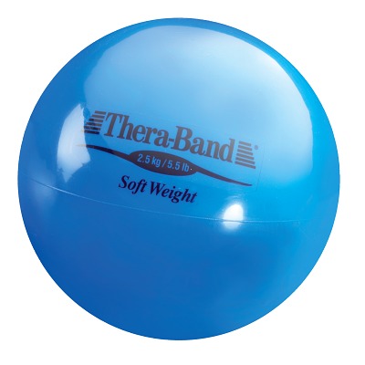 TheraBand Gewichtsball „Soft Weight“, 2,5 kg, Blau TheraBand Gewichtsball „Soft Weight“, 2,5 kg, Blau