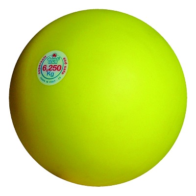 Trial Stosskugel, 6,25 kg, Gelb