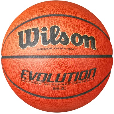 Wilson Basketball „Evolution“, Grösse 6, Orange-Schwarz Wilson Basketball „Evolution“, Grösse 6, Orange-Schwarz