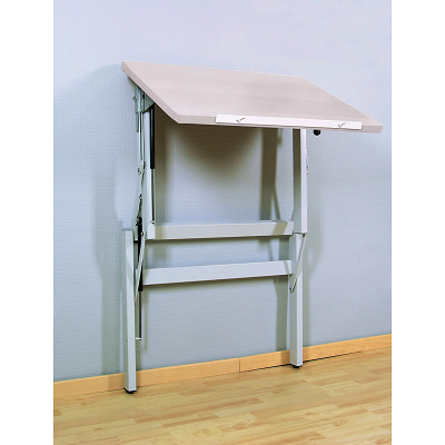 Möckel Wandklapptisch „ergo S 47 W“, Grau, eckig Möckel Wandklapptisch „ergo S 47 W“, Grau, eckig