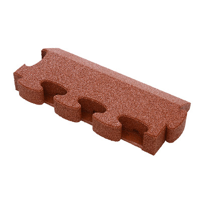 Gum-tech Randstück „Abgeschrägt“ für Fallschutzplatten, Rot, 8 cm Gum-tech Randstück „Abgeschrägt“ für Fallschutzplatten, Rot, 8 cm